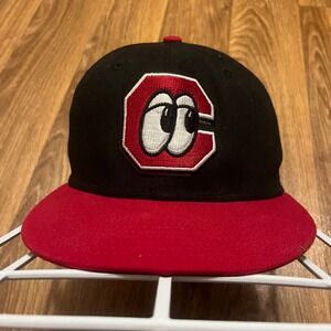Chattanooga Lookouts Hat‎ Cap 6 3/4 Kids New Era Red Black Minor League Logo